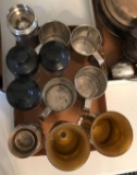 Group of martini shakers and more