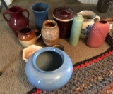 Group of 11 vases and more