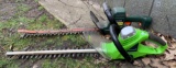 Group of two electric hedge trimmers