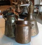 Group of antique copper items and more