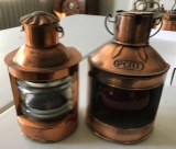 Two copper lanterns