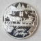 Seasons Greetings 1oz. .999 Fine Silver Art Round.