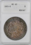 1885 O Morgan Silver Dollar (ANACS) MS63.