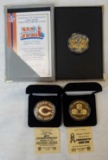 Group of (3) Football Collector Medallions.