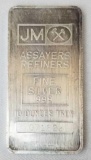 JM 10oz. .999 Fine Silver Ingot / Bar.