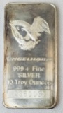 Engelhard 10oz. .999 Fine Silver Ingot / Bar.