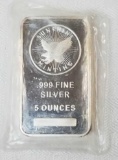 Sunshine Mint 5oz. .999 Fine Silver Ingot / Bar.