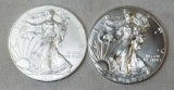 Group of (2) American Silver Eagle 1oz.