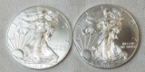 Group of (2) American Silver Eagle 1oz.