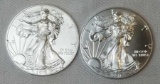 Group of (2) American Silver Eagle 1oz.