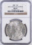 1887 P Morgan Silver Dollar (NGC) MS63.