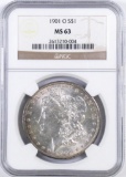 1901 O Morgan Silver Dollar (NGC) MS63.