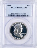 1953 P Franklin Silver Half Dollar (PCGS) PR65CAM.