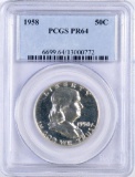 1958 P Franklin Silver Half Dollar (PCGS) PR64.