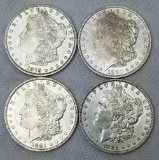 Group of (4) Morgan Silver Dollars.