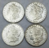 Group of (4) Morgan Silver Dollars.