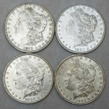 Group of (4) Morgan Silver Dollars.