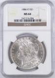 1884 O Morgan Silver Dollar (NGC) MS64.
