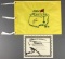 Jack Nicklaus autographed 2004 masters pin flag with a C. O. A.