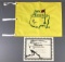 Phil Mickelson autographed 2004 masters pin flag with C. O. A.