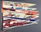 Group of 28 sport pennants