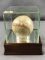 Chicago Cubs Signed Gabby Hartnett baseball in display case