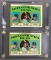 Group of 2 1972 Red Sox Carlton Fisk Rookie Stars cards