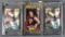 Group of 3 Brett Favre rookie football cards