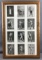 Framed antique boxing pictures/trading cards