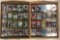 Group of 2 collector card wall displays with cards