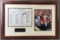 Framed, autographed Tiger Woods 2005 masters program and picture