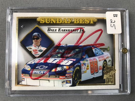 Autographed Dale Earnhardt Jr collector card