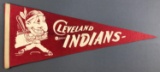 Vintage Cleveland Indians football felt pennant