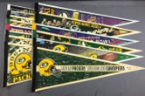 Group of 14 Green Bay Packers pennants