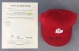 Ozzie Smith autographed St. Louis Cardinals fitted cap with letter of authenticity