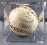 Facsimile Autographed Chicago Cubs baseball circa 1950's