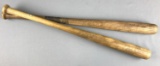 2 Vintage Hillerich and Bradsby little league baseball bats