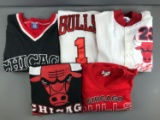 Group of Chicago Bulls shirts, jersey, jacket