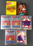 Group of 7 full boxes Basketball cards-packs