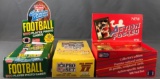 Group of 3 boxes Football cards-packs