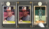 Group of 3 1982 Cal Ripken Jr rookie cards Fleer and Donruss