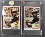 Group of 2 1978 Topps Eddie Murray rookie cards