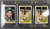 Group of 3 Fleer Rickey Henderson cards