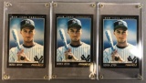 Group of 3 1993 Pinnacle Derek Jeter rookie baseball cards