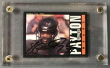 1985 Topps Autographed Walter Payton card