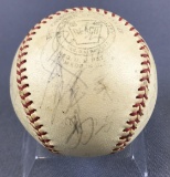 Autographed vintage baseball circa 1961-5. Japanese signatures