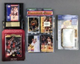 Group of trading cards basketball and baseball