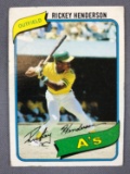 1980 Topps Rickey Henderson rookie card