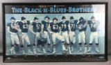 Framed vintage Chicago Bears poster