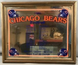 Vintage Chicago Bears 1986 framed mirror